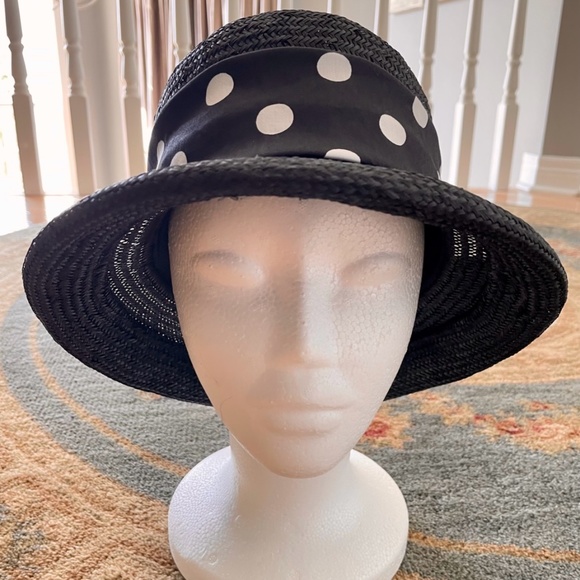 NEW Beau Chapeau NOTL Black cloche with polkadot embellishment. - Picture 3 of 5